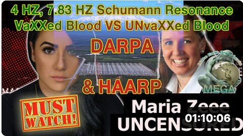 MUST WATCH!! 4 HZ, 7.83 HZ Schumann Resonance VaXXed Blood VS UNvaXXed Blood DARPA & HAARP