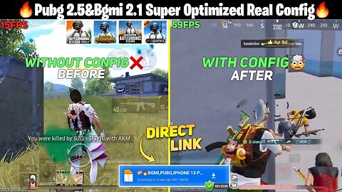 Pubg2.5,Bgmi Lag Fix Config 2.1,🔥Unlock 60 Fps+Super Smooth,Pubg Kr+Gl+Bgmi,New Config Pubg 2.5,2.1