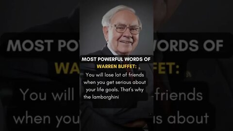 Most Powerful Words Of Warren Buffett || #motivation #inspiration #shorts #finance