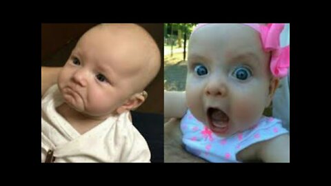 Hilarious facial expressions of babies