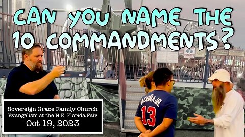 Can You Name 10 Commandments? ***Evangelism at the Fair with Pastor Mike Collier***