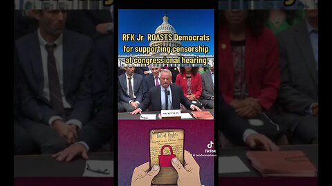 RFK Jr ROASTS Democrats for Supporting Censorship at Congressional Hearing