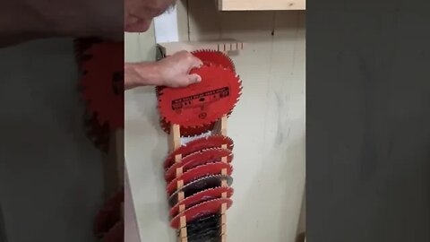 Easy Table Saw Blade Storage #shorts