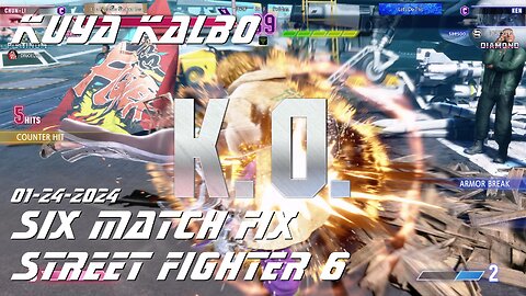 Kuya Kalbo Six Match Fix with Chun Li on Street Fighter 6 as Puyat 01-24-2024.