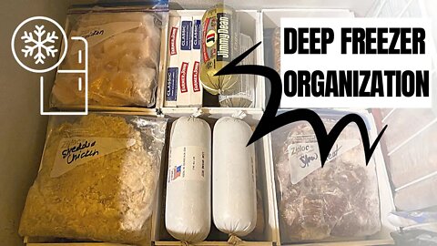 Deep Freezer Organization