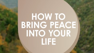 Live a peaceful life