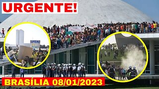 URGENTE! BRASÍLIA AGORA TUDO PARADO O GIGANTE ACORDOU! 08/01/2023 AO VIVO!