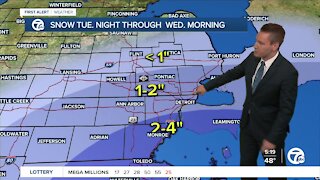 Metro Detroit Forecast: Falling temps later today with rain and snow on the way