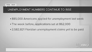 Unemployment numbers continue to rise