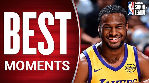 Lakers Rookie Bronny James' BEST Moments of the NBA 2K25 Summer League!