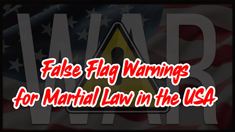 False Flag Warnings For Martial Law in the USA & War with Russia - Reese Report