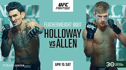 UFC on ESPN 44: Holloway vs. Allen Official Weigh-In Live Stream