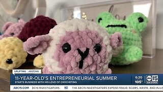 Valley boy uses summer break to build new crochet business