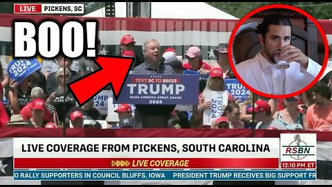 Lindsey Graham BOOED At A Trump Rally In South Carolina! Good Job.