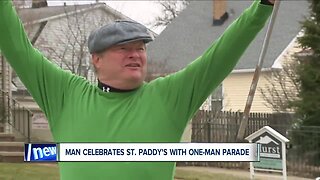 One-man St. Patrick's Day parade