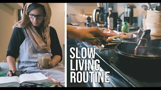 Slow Living Routine With Mom And Family/ Homeschool/ Dinner/ Desert!