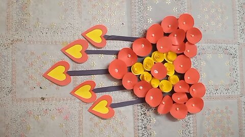 How to make Easy paper Craft wallhanging ideas/Easy Beautiful wallhanging ideas/Easy to paper craft