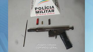 Por meio de denúncias: Homem é preso com arma de fabricação caseira e munições, em Gov. Valadares.