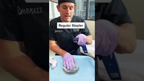 Surgical Stapler vs Regular Stapler 🆚🥼 #shorts #plasticsurgery