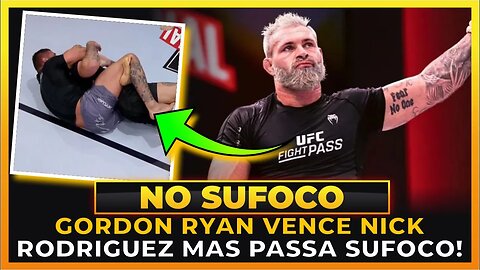GORDON RYAN VENCE NICK RODRIGUEZ NO SUFOCO, NO UFC INVITATIONAL!