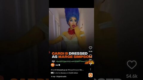 Cardi B dressed as Marge Simpson #cardib #cardi #simpsons #cartoon #hiphop #rap #rapnews #tiktok