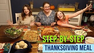 Complete Classic Thanksgiving Meal With Timetable!