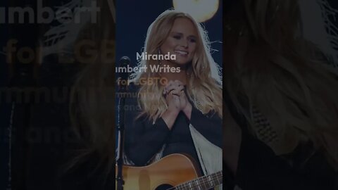 Miranda Lambert Writes Song for LGBTQ Community #shorts