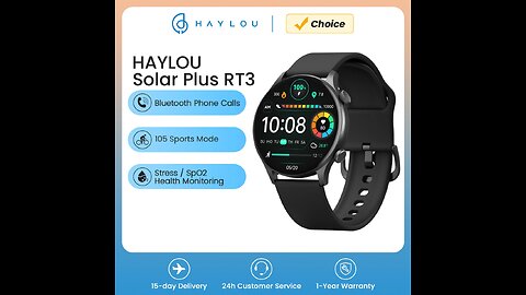 HAYLOU Solar Plus RT3 Smart Watch Bluetooth Phone Call