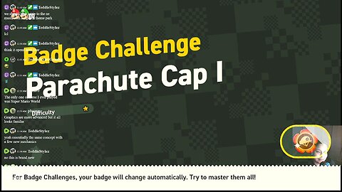 Super Mario Wonder: Badge Challenge Parachute Cap