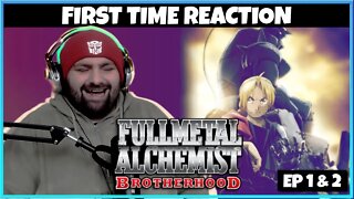 An Anime Normie Reacts... Fullmetal Alchemist Brotherhood FIRST TIME Reaction & Review: Ep 1 & 2