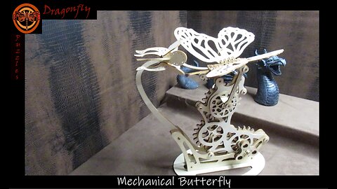 3D Wooden Puzzle MECHANICAL BUTTERFLY