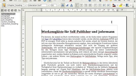 OpenOffice-/LibreOffice-Dokumente automatisch zu HTML, EPUB und PDF aufbereiten