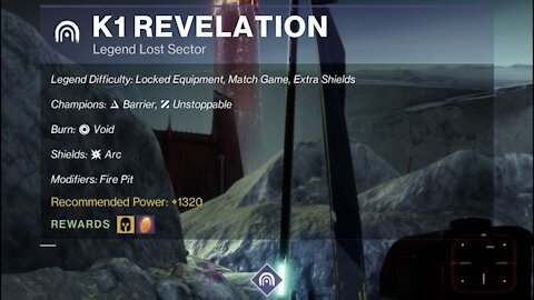 Destiny 2 Legend Lost Sector: The Moon - K1 Revelation 12-19-21