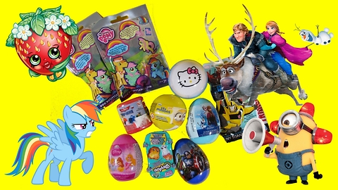 My Little Pony MLP Giant Egg And Blind Bags, FROZEN Fashem, SHOPKINS and SURPRISE Eggs Unboxing – 3S