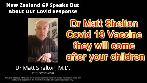 2020 JUL 12 Dr Matt Shelton Covid 19 Vaccine they will come after your children