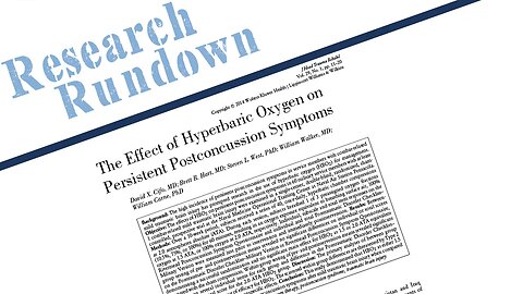 Research Rundown – Episode 31: The Effect of Hyperbaric Oxygen on Persistent Postconcussion Symptoms