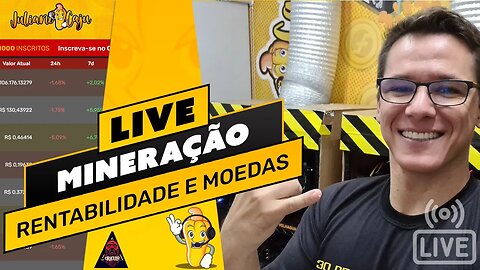 📽️ LIVE! BATE PAPO E TIRA DÚVIDAS - MINERAÇÃO, RENTABILIDADE E MOEDAS