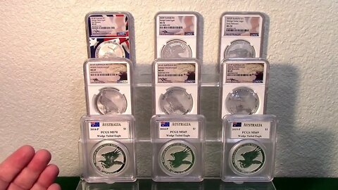 My WEDGE TAILED EAGLE Graded Collection 2014 to 2022 - NGS PCGS