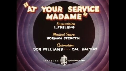 1936, 8-29, Merrie Melodies, At your service madame