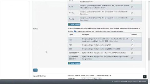 SecPoint Protector UTM Firewall 50 SMTP SSL Cipher Suites