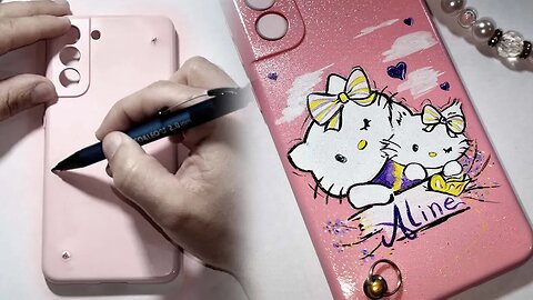 Personalização de Capinha de Celular com Hello Kitty - Tutorial Passo a Passo" #personalização