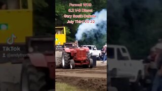 Farmall WD9 6.2L SledPulling Gary South Dakota July 3rd 2022 Diesel