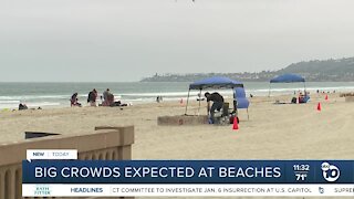 Big crowds expected at San Diego beaches