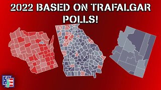 2022 Senate Map BASED ON TRAFALGAR POLLS [October Update]