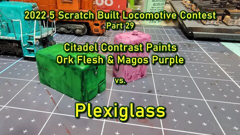 2022 Part 29 Citadel Ork Flesh and Magos Purple vs Plexiglass