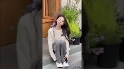 Hot Skinny Chinese Girl Poses For Photos In The Doorway