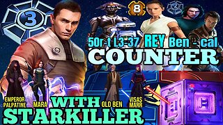 [5v5] REY COUNTER w/STARKILLER SQUAD - SWGOH/GAC