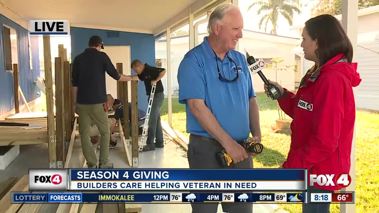 Season 4 Giving: Volunteers building access ramp for Bonita Springs veterans