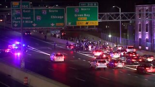 Protesters march onto I-94 and through Milwaukee, calling for justice for Breonna Taylor