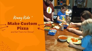 Krazy Kidz Make Custom Pizza! | Krazy Kidz Creations